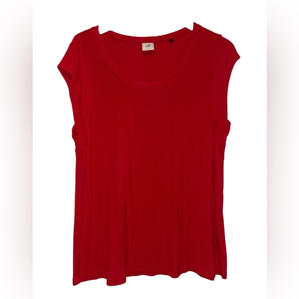 CAbi Red Short Sleeve Tee